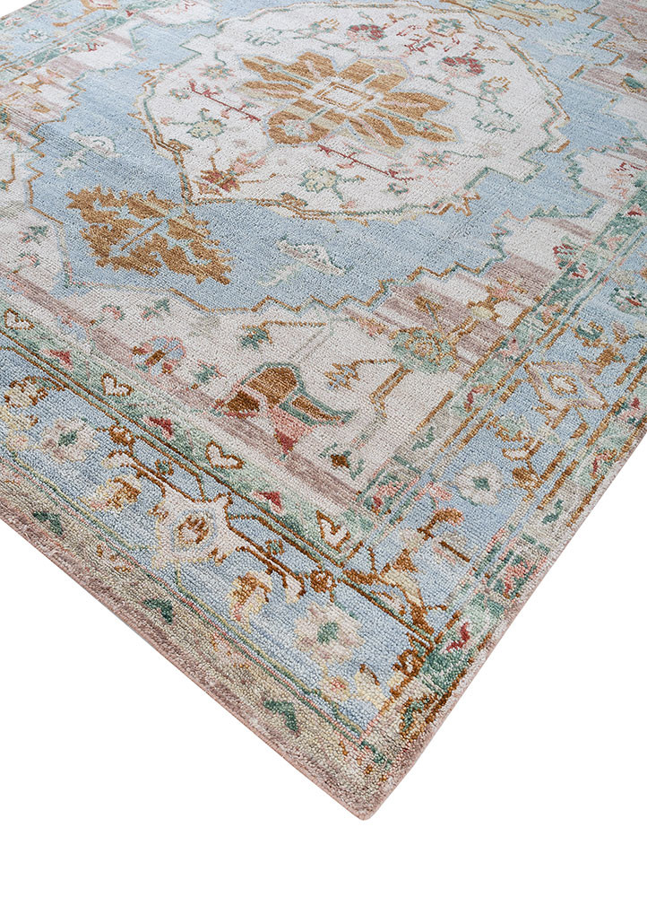 savana pink and purple wool hand knotted Rug - FoldShot savana pink and purple wool hand knotted Rug - FoldShot