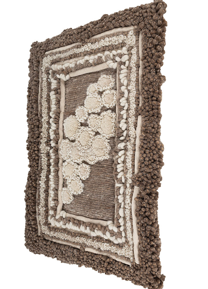 wall installation beige and brown wool wall art WALL ART & TAPESTRY - FoldShot wall installation beige and brown wool wall art WALL ART & TAPESTRY - FoldShot