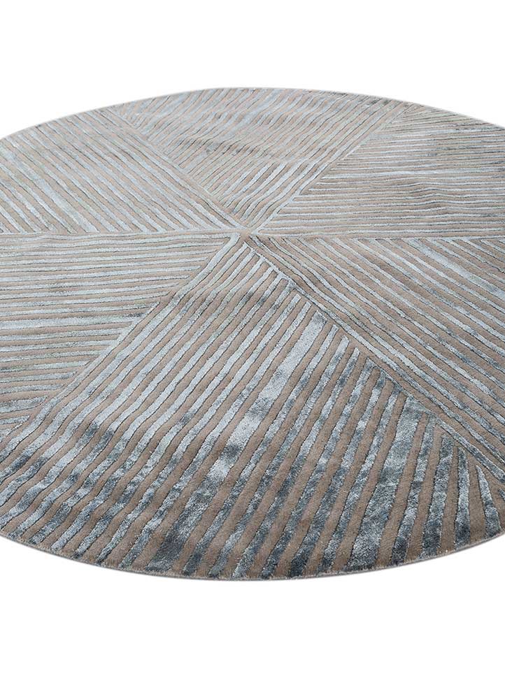 azalea beige and brown wool and bamboo silk hand knotted Rug - FoldShot azalea beige and brown wool and bamboo silk hand knotted Rug - FoldShot
