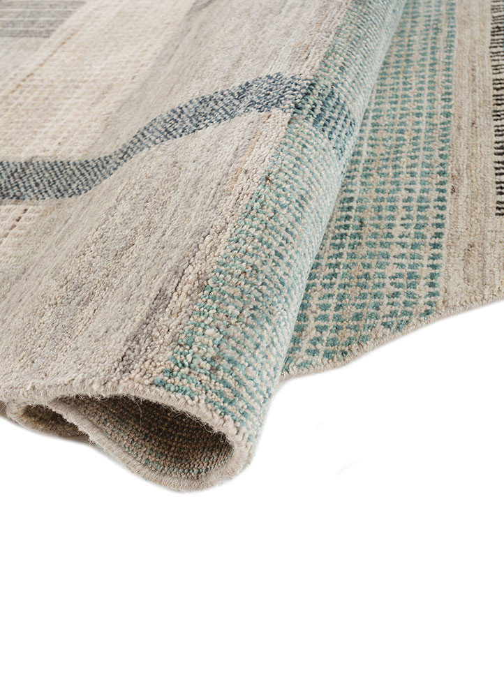 blythe blue wool hand knotted Rug - FoldShot blythe blue wool hand knotted Rug - FoldShot