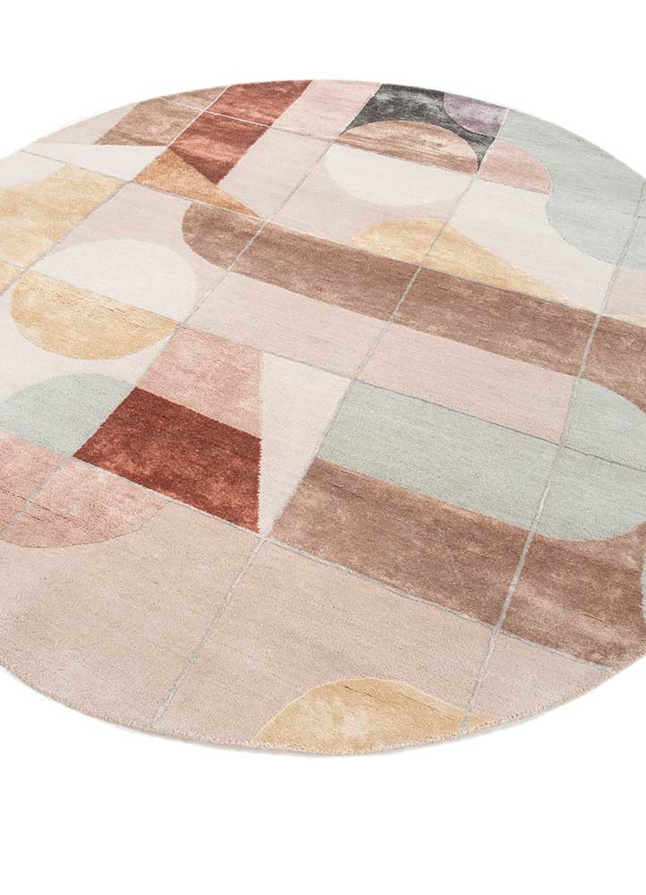 chaos theory by kavi pink and purple wool and bamboo silk hand knotted Rug - FoldShot chaos theory by kavi pink and purple wool and bamboo silk hand knotted Rug - FoldShot