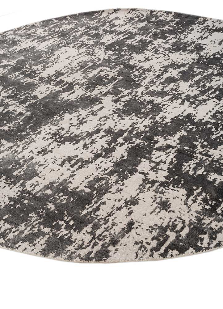 chaos theory by kavi ivory wool and bamboo silk hand knotted Rug - FoldShot chaos theory by kavi ivory wool and bamboo silk hand knotted Rug - FoldShot