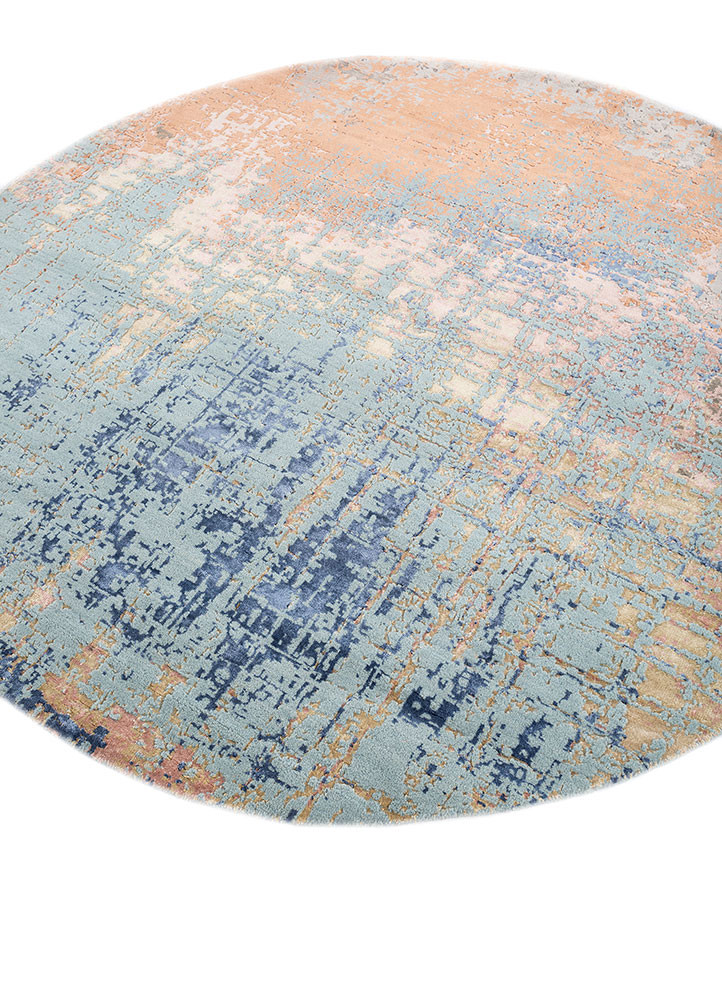 chaos theory by kavi multi wool and bamboo silk hand knotted Rug - FoldShot chaos theory by kavi multi wool and bamboo silk hand knotted Rug - FoldShot