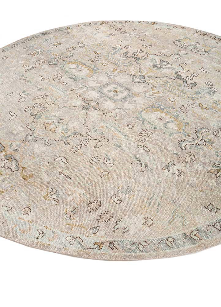 erbe ivory wool hand knotted Rug - FoldShot erbe ivory wool hand knotted Rug - FoldShot