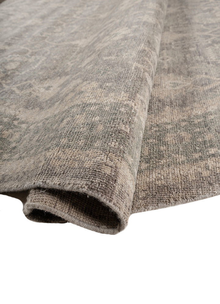 erbe grey and black wool hand knotted Rug - FoldShot erbe grey and black wool hand knotted Rug - FoldShot