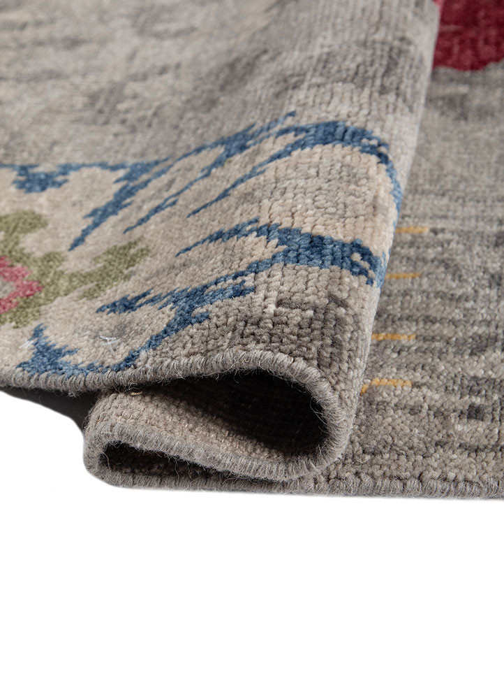 savana grey and black wool hand knotted Rug - FoldShot savana grey and black wool hand knotted Rug - FoldShot
