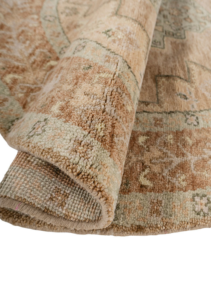 savana beige and brown wool hand knotted Rug - FoldShot savana beige and brown wool hand knotted Rug - FoldShot