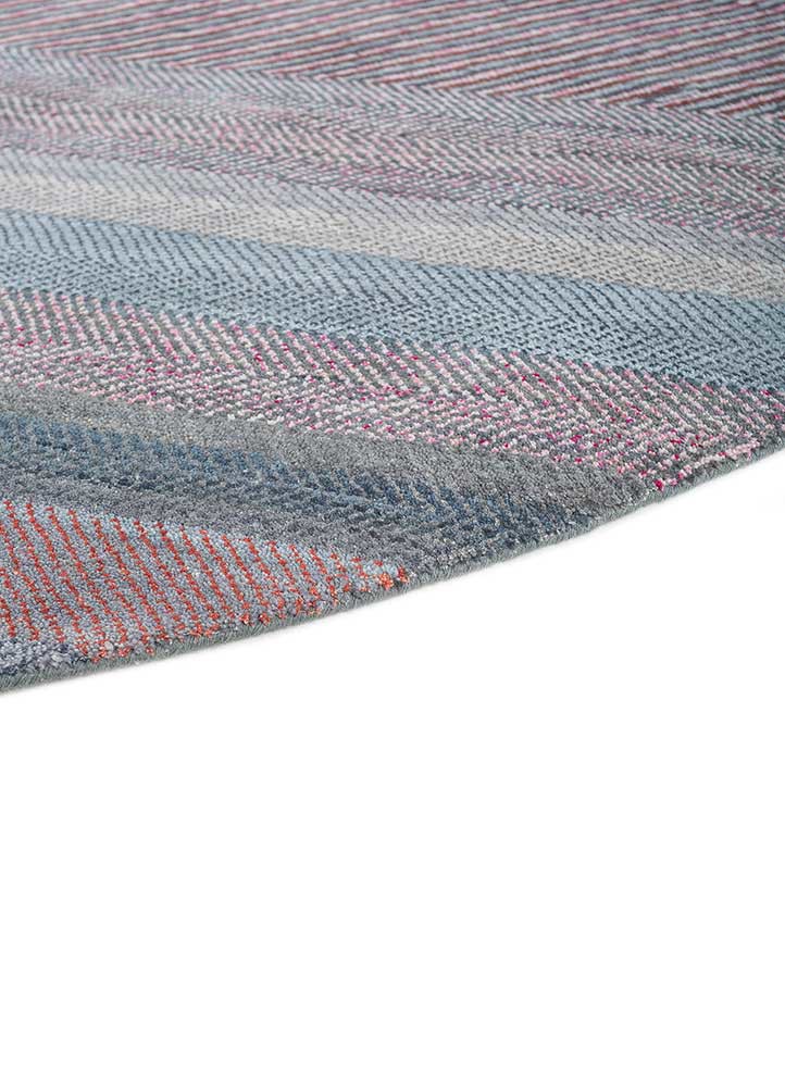 manchaha blue wool and bamboo silk hand knotted Rug - FoldShot manchaha blue wool and bamboo silk hand knotted Rug - FoldShot