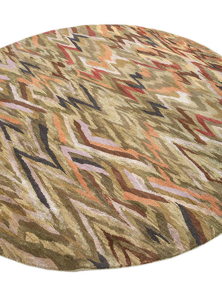 manchaha green wool and bamboo silk hand knotted Rug - FoldShot manchaha green wool and bamboo silk hand knotted Rug - FoldShot