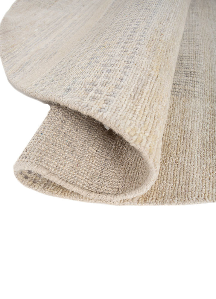 blythe ivory wool hand knotted Rug - FoldShot