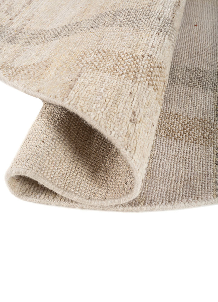 blythe ivory wool hand knotted Rug - FoldShot