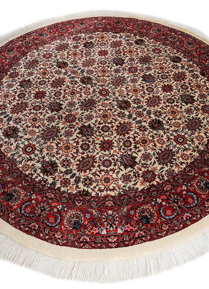 aalam ivory wool hand knotted Rug - FoldShot aalam ivory wool hand knotted Rug - FoldShot