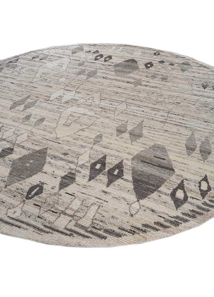 manifest beige and brown afghan wool hand knotted Rug - FoldShot manifest beige and brown afghan wool hand knotted Rug - FoldShot
