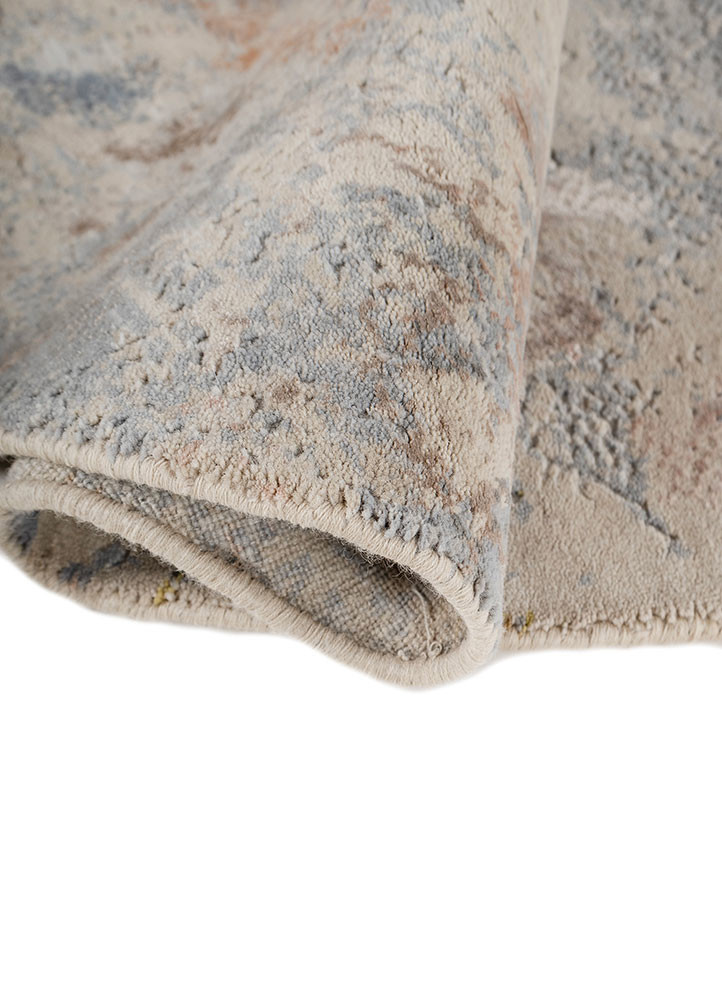 Unstring By Kavi Blue Hand Knotted Wool & Bamboo Silk Rugs - Srb-705(Fr ...