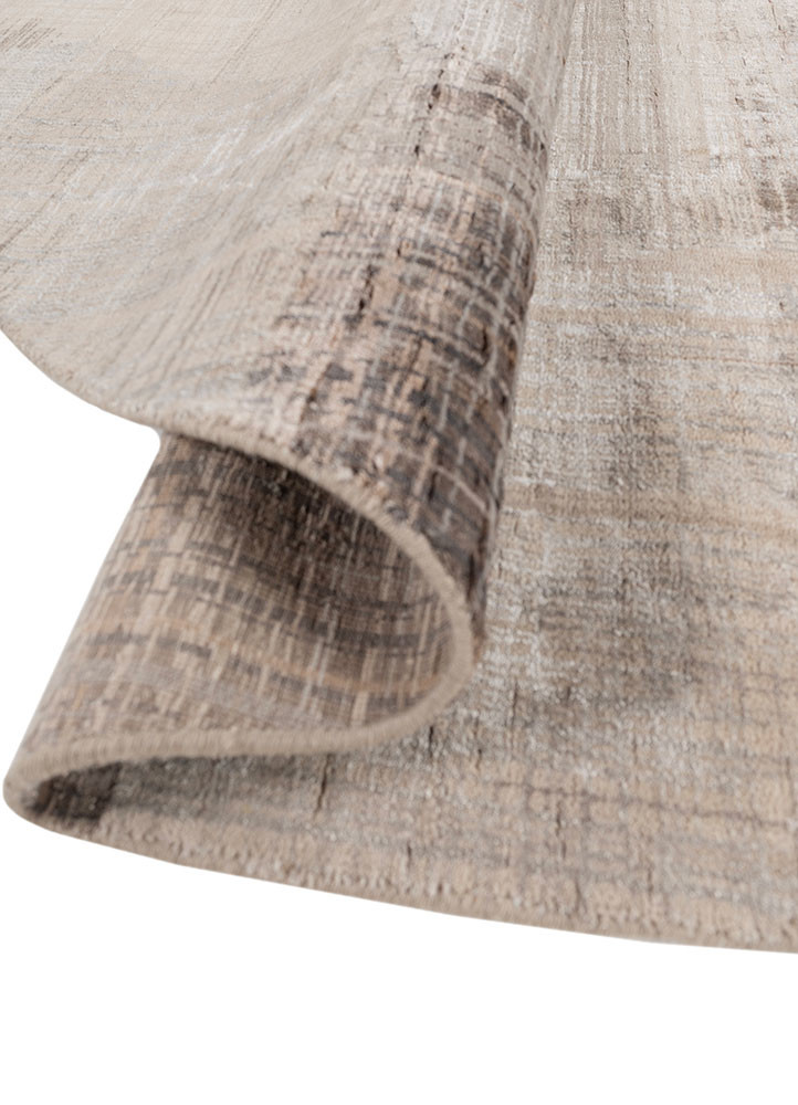 unstring by kavi ivory wool and bamboo silk hand knotted Rug - FoldShot unstring by kavi ivory wool and bamboo silk hand knotted Rug - FoldShot