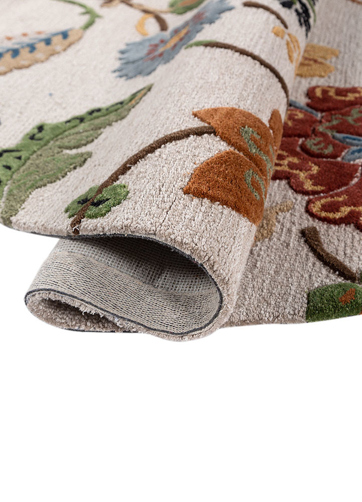 hacienda ivory wool and viscose hand tufted Rug - FoldShot hacienda ivory wool and viscose hand tufted Rug - FoldShot