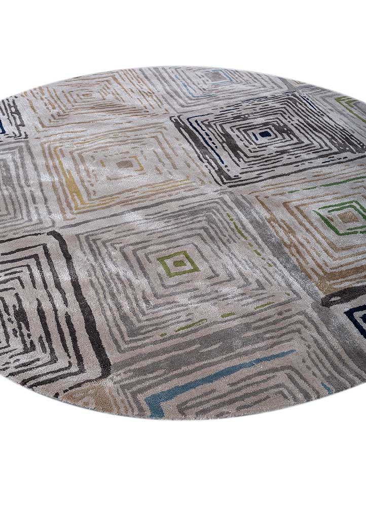 genesis ivory wool and viscose hand tufted Rug - FoldShot