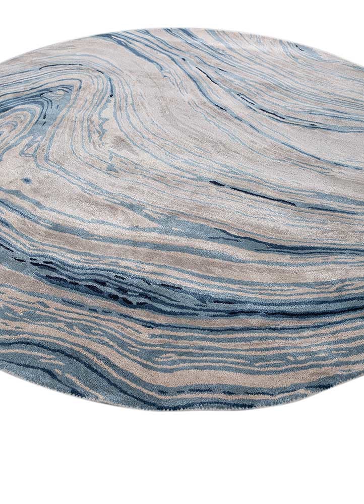 genesis blue wool and viscose hand tufted Rug - FoldShot genesis blue wool and viscose hand tufted Rug - FoldShot