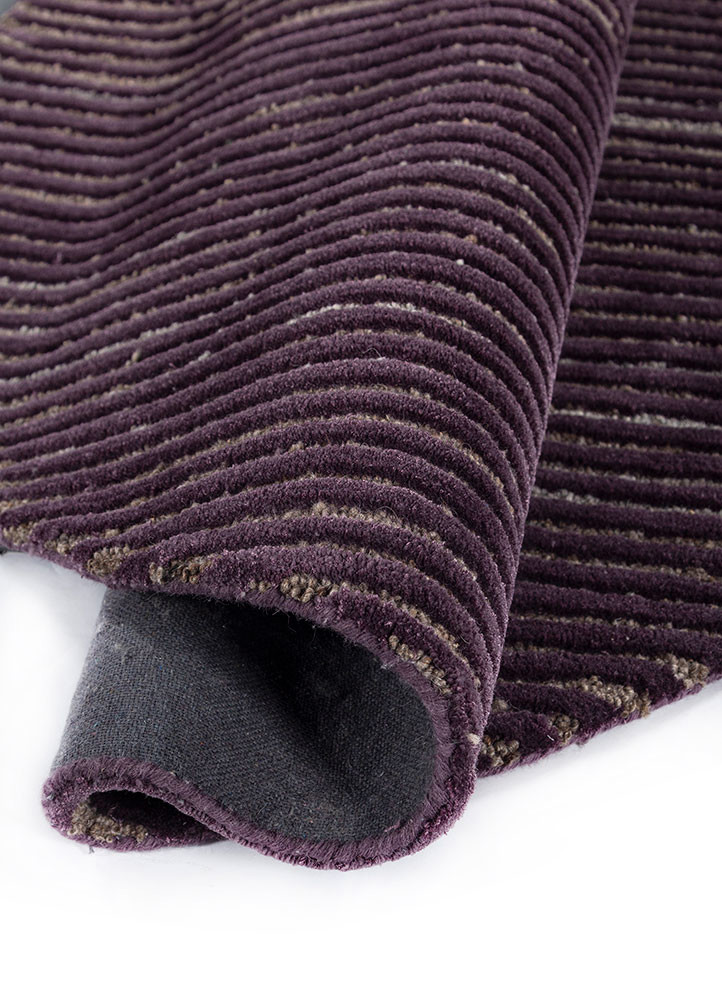 caliedo pink and purple wool and viscose hand tufted Rug - FoldShot