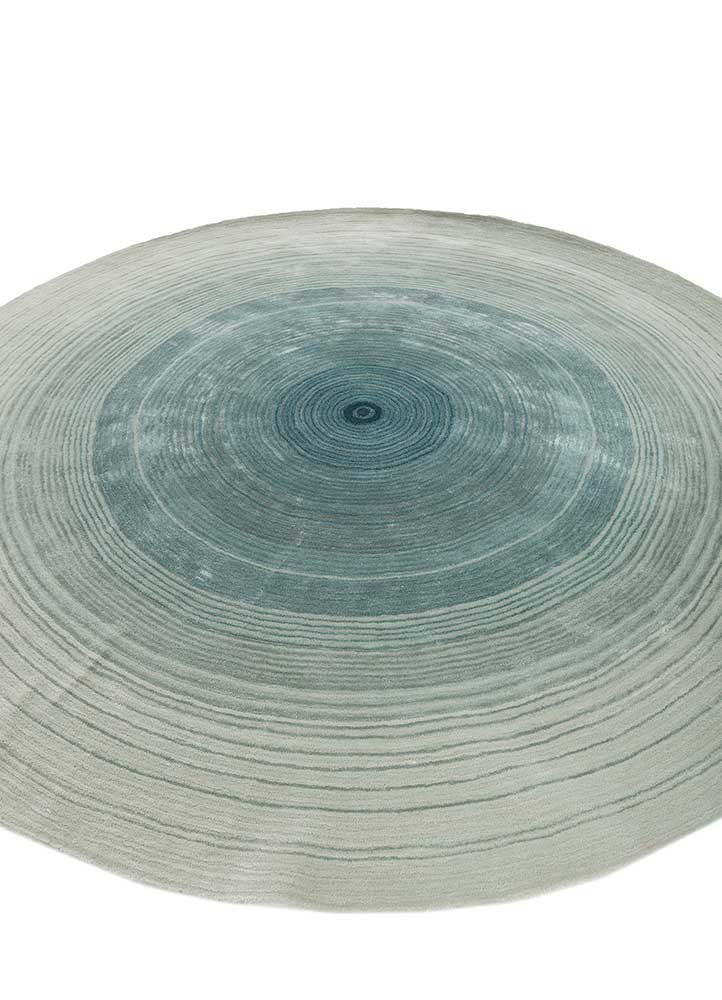 Come Around Blue Hand Tufted Wool & Viscose Rugs-Tnq-4410