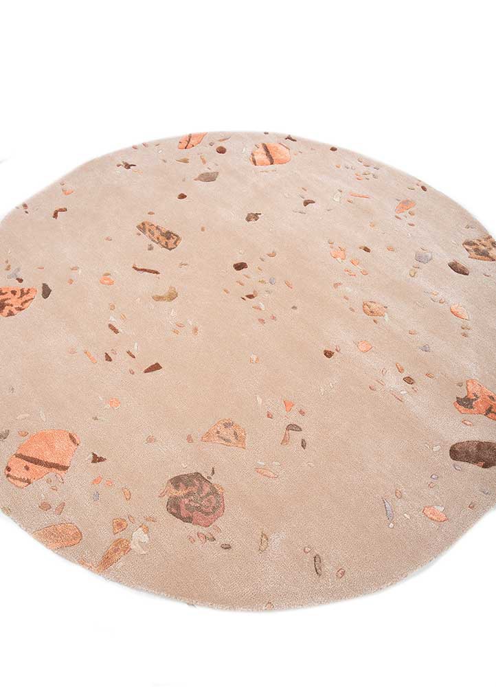 confetti red and orange wool and viscose hand tufted Rug - FoldShot confetti red and orange wool and viscose hand tufted Rug - FoldShot