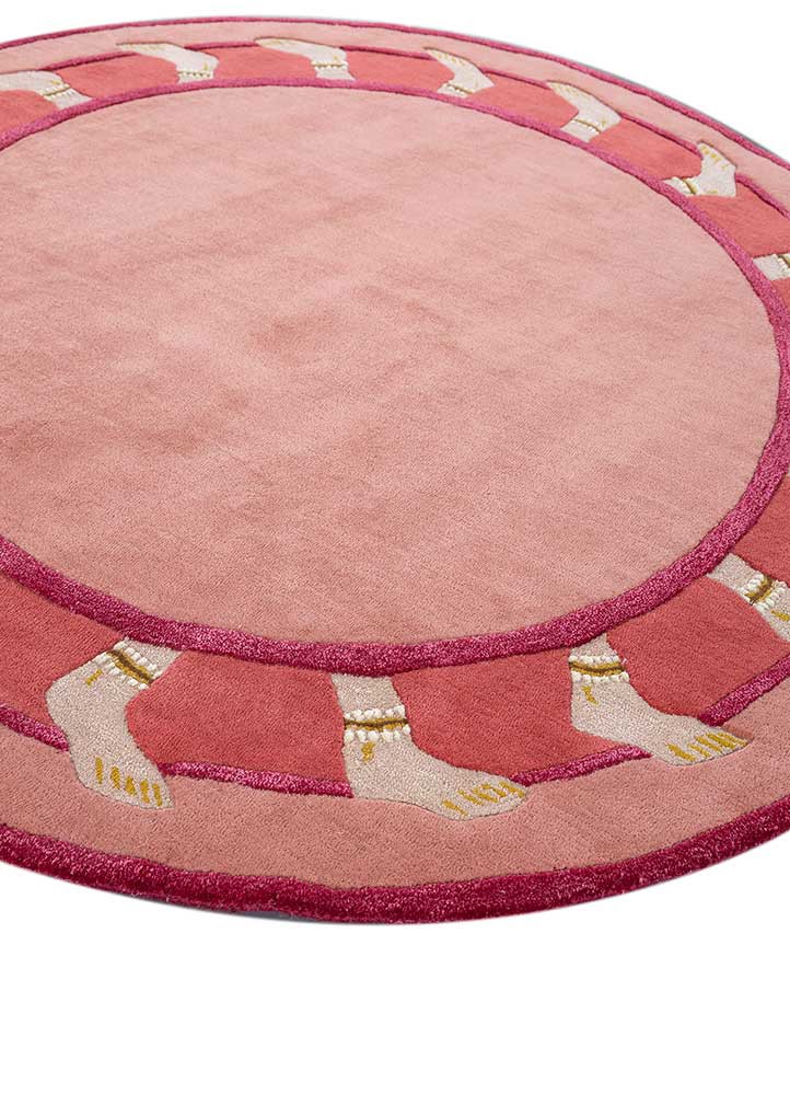 jaipur wunderkammer red and orange wool and viscose hand tufted Rug - FoldShot jaipur wunderkammer red and orange wool and viscose hand tufted Rug - FoldShot