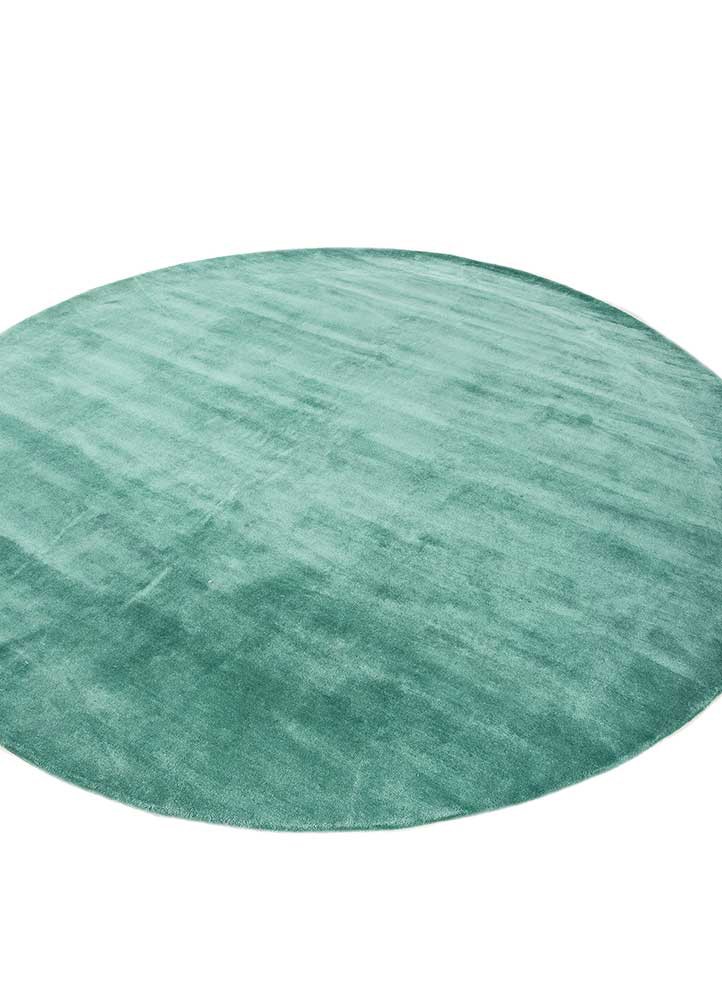cera green viscose hand tufted Rug - FoldShot