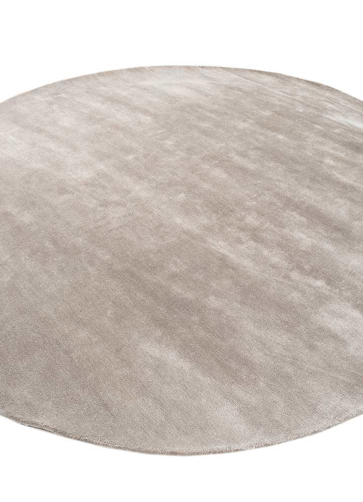 cera beige and brown viscose hand tufted Rug - FoldShot