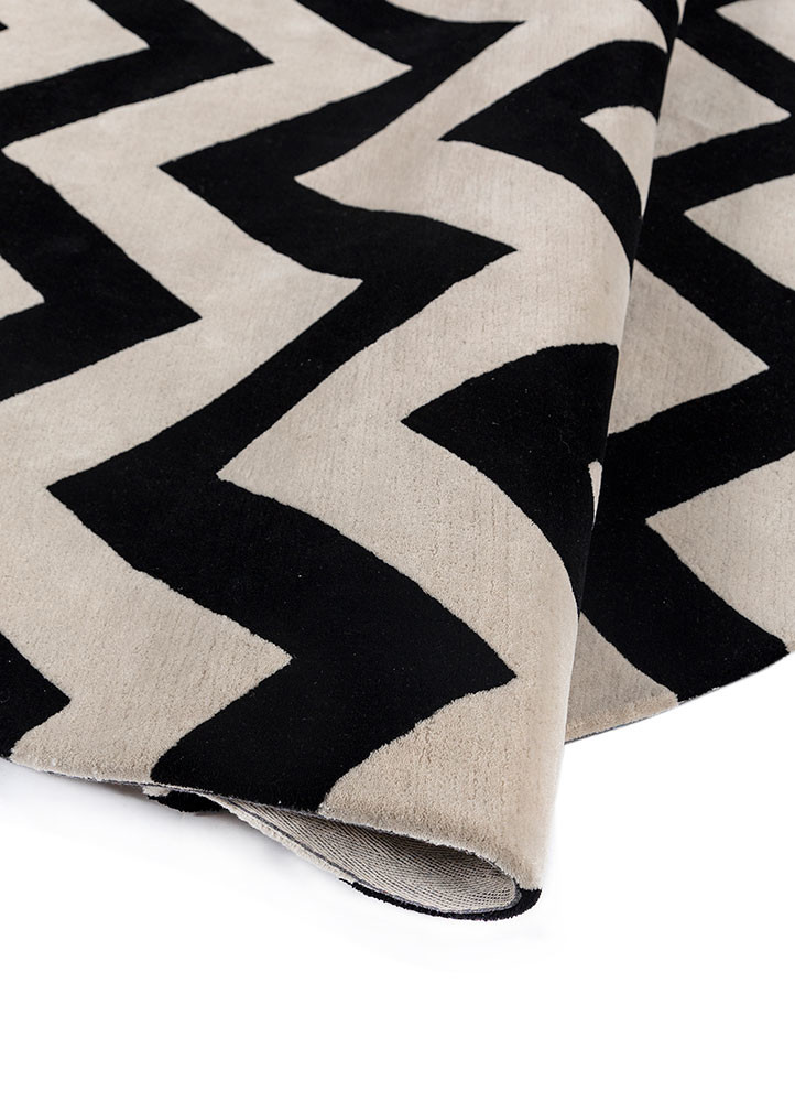 contour grey and black wool hand tufted Rug - FoldShot contour grey and black wool hand tufted Rug - FoldShot