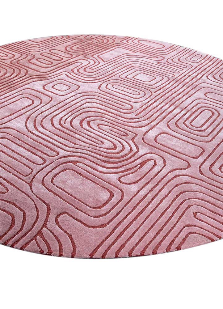 come around pink and purple wool and viscose hand tufted Rug - FoldShot come around pink and purple wool and viscose hand tufted Rug - FoldShot