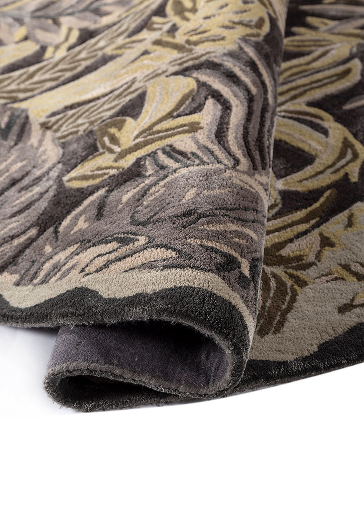 aurelia grey and black wool and viscose hand tufted Rug - FoldShot
