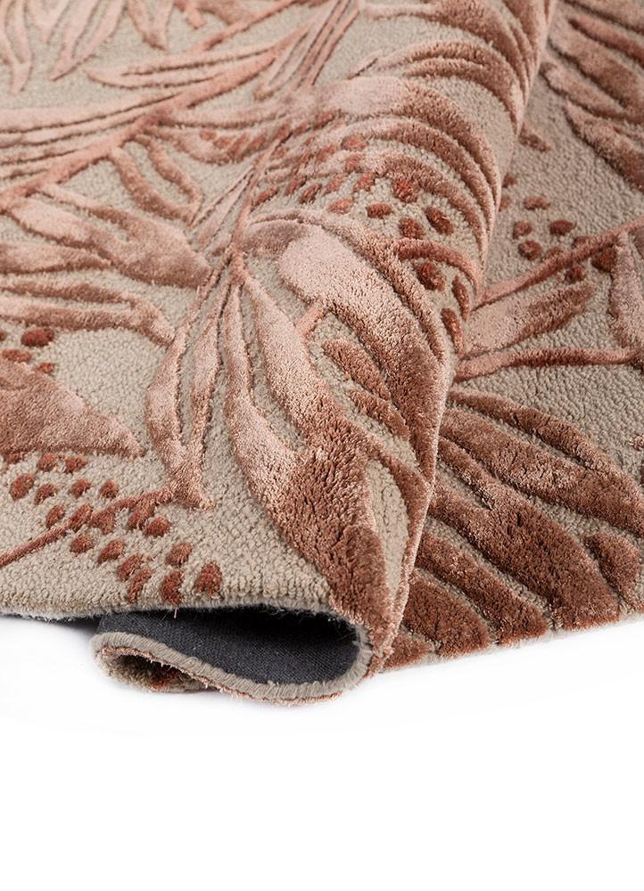 aurelia pink and purple wool and viscose hand tufted Rug - FoldShot