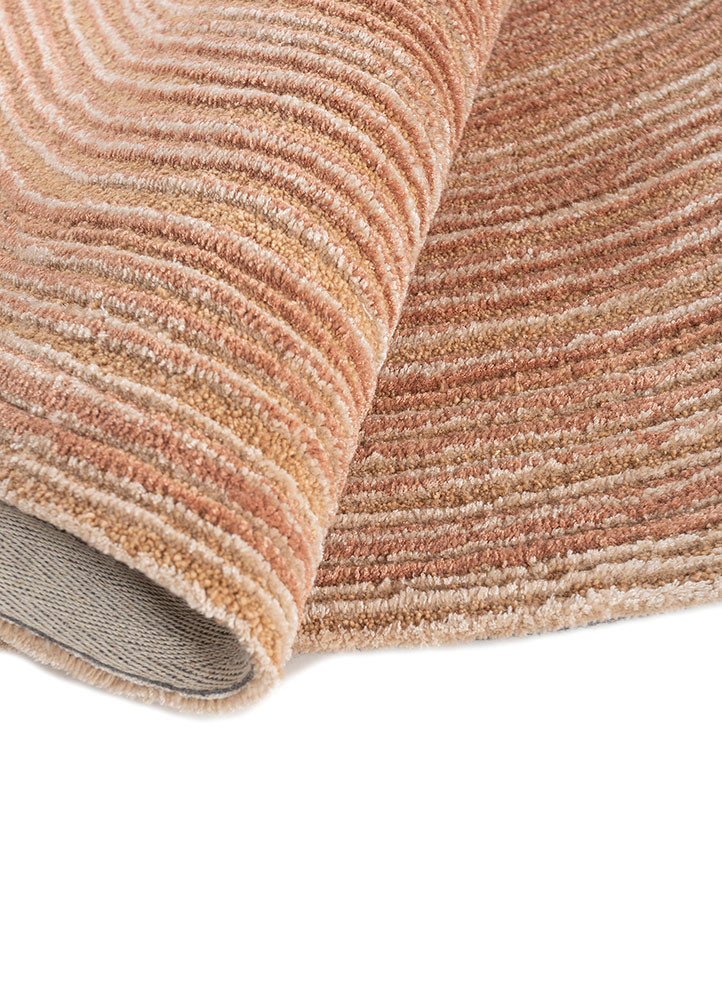 caliedo red and orange wool hand tufted Rug - FoldShot