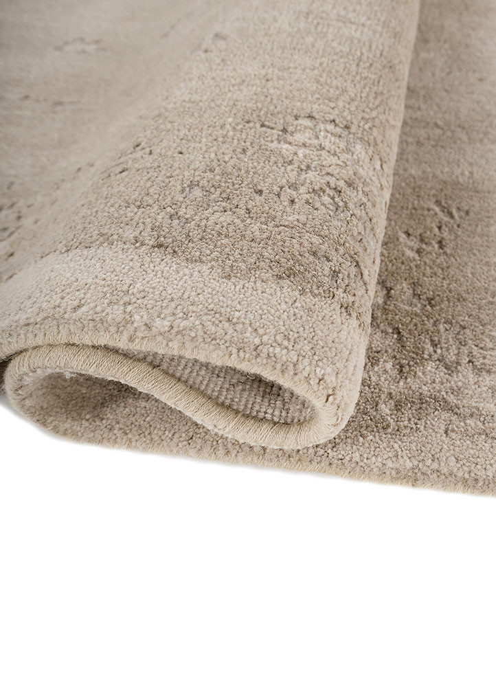chaos theory by kavi ivory wool and bamboo silk hand knotted Rug - FoldShot chaos theory by kavi ivory wool and bamboo silk hand knotted Rug - FoldShot