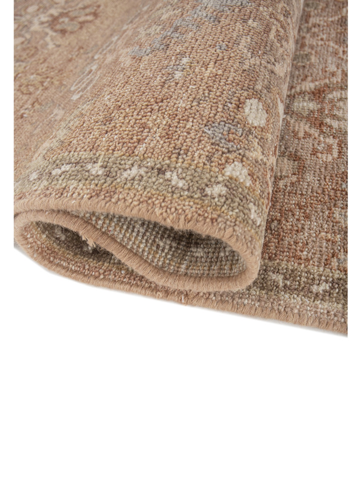 erbe red and orange wool hand knotted Rug - FoldShot erbe red and orange wool hand knotted Rug - FoldShot