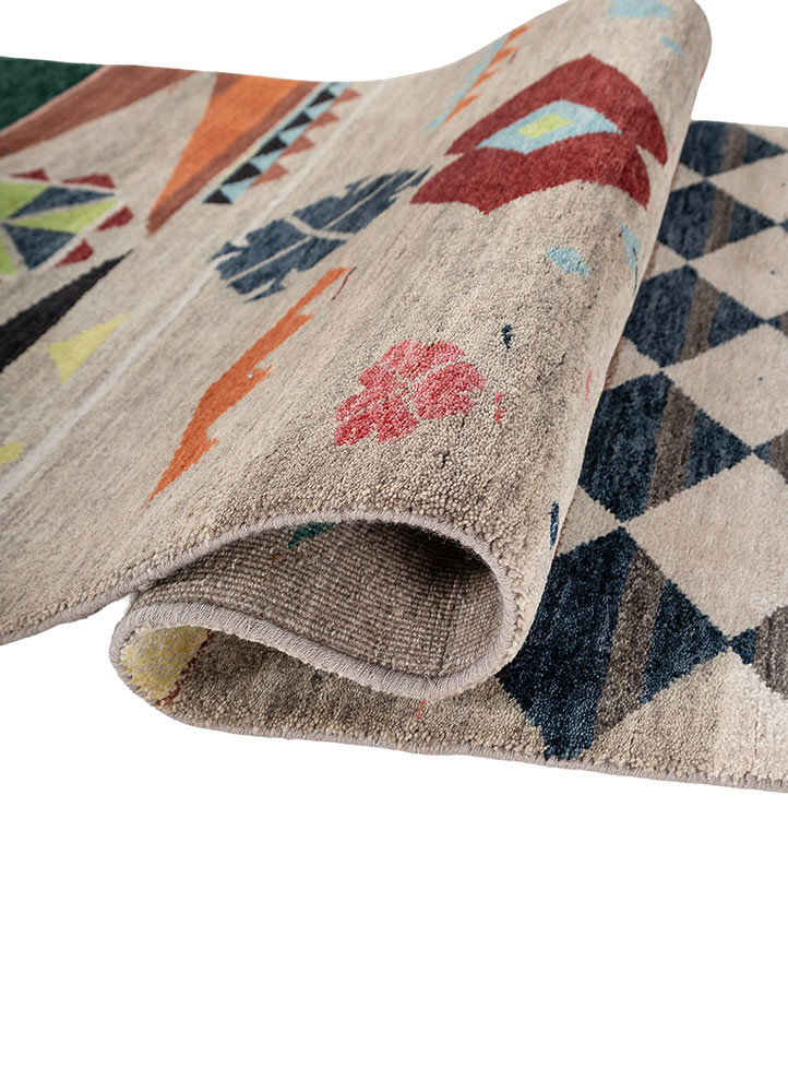 freedom manchaha grey and black wool and bamboo silk hand knotted Rug - FoldShot freedom manchaha grey and black wool and bamboo silk hand knotted Rug - FoldShot