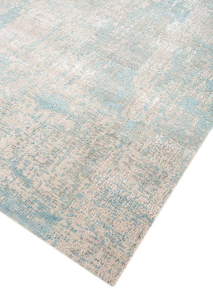 uvenuti beige and brown wool and bamboo silk hand knotted Rug - FoldShot uvenuti beige and brown wool and bamboo silk hand knotted Rug - FoldShot