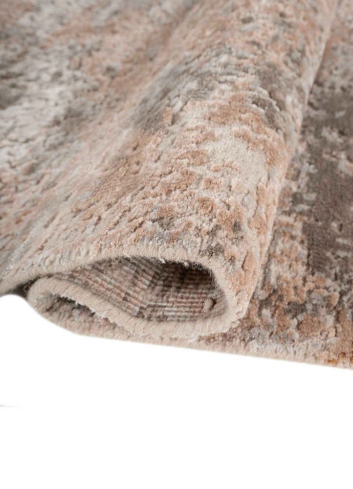 uvenuti ivory wool and bamboo silk hand knotted Rug - FoldShot