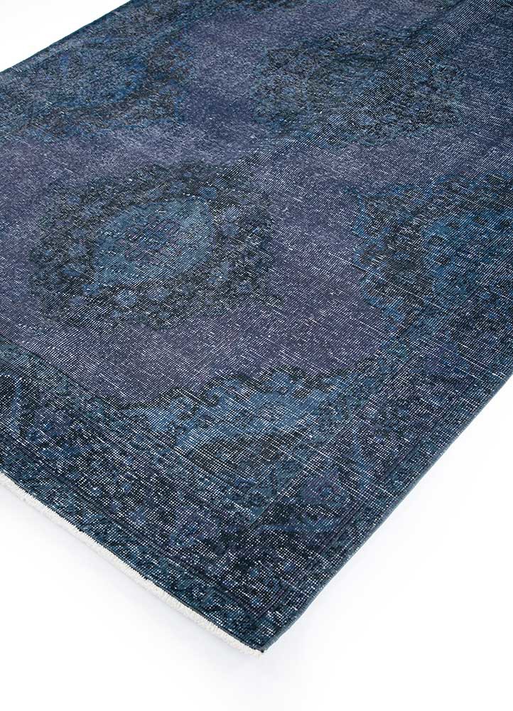 lacuna blue wool hand knotted Rug - FoldShot lacuna blue wool hand knotted Rug - FoldShot