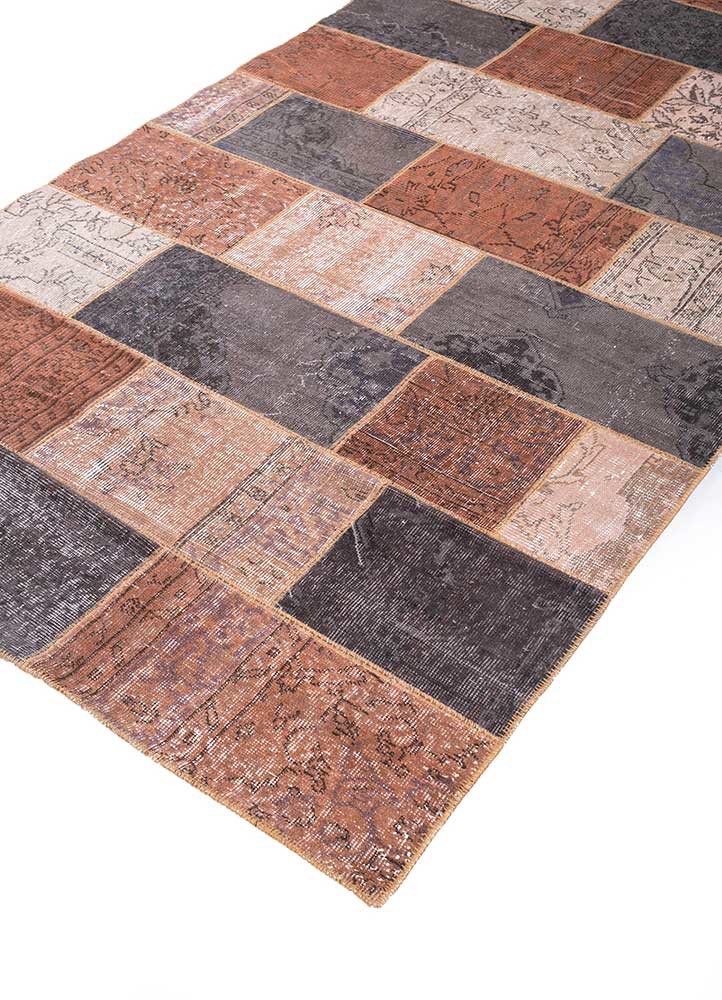 provenance red and orange wool hand knotted Rug - FoldShot provenance red and orange wool hand knotted Rug - FoldShot