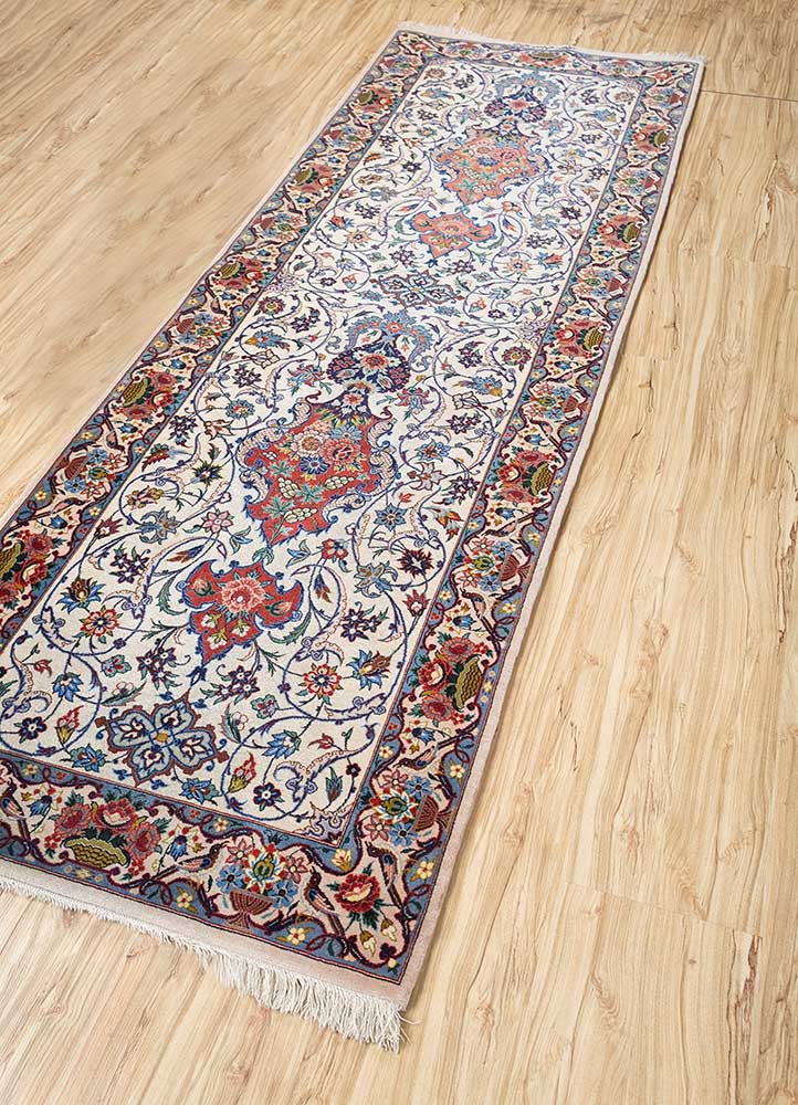 aalam gold wool hand knotted Rug - FoldShot
