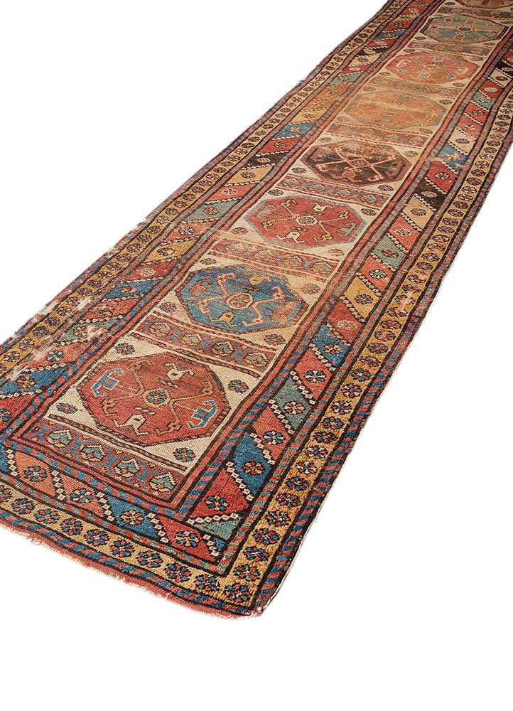 kiaan red and orange wool hand knotted Rug - FoldShot kiaan red and orange wool hand knotted Rug - FoldShot