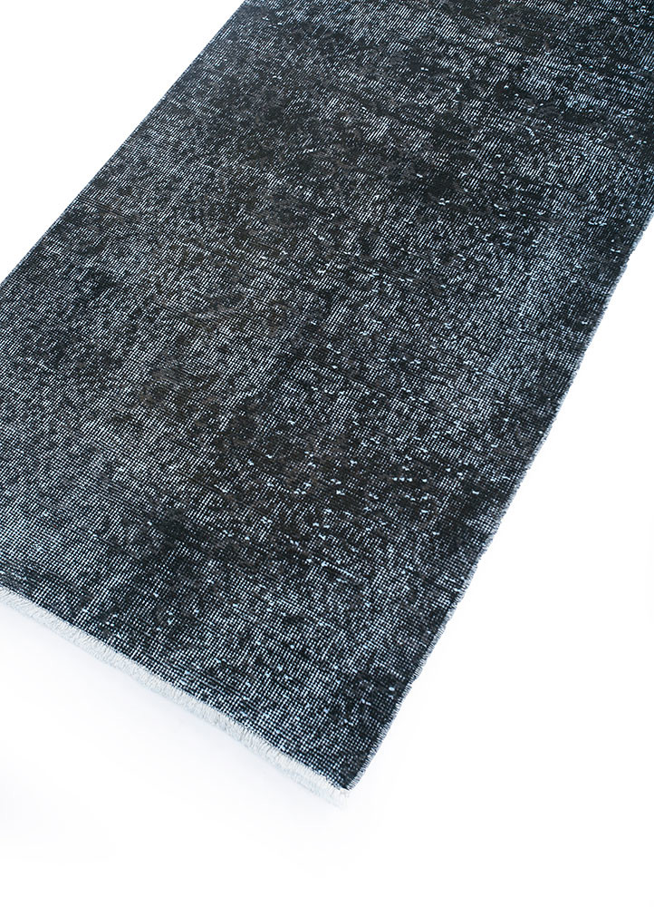 lacuna grey and black wool hand knotted Rug - FoldShot