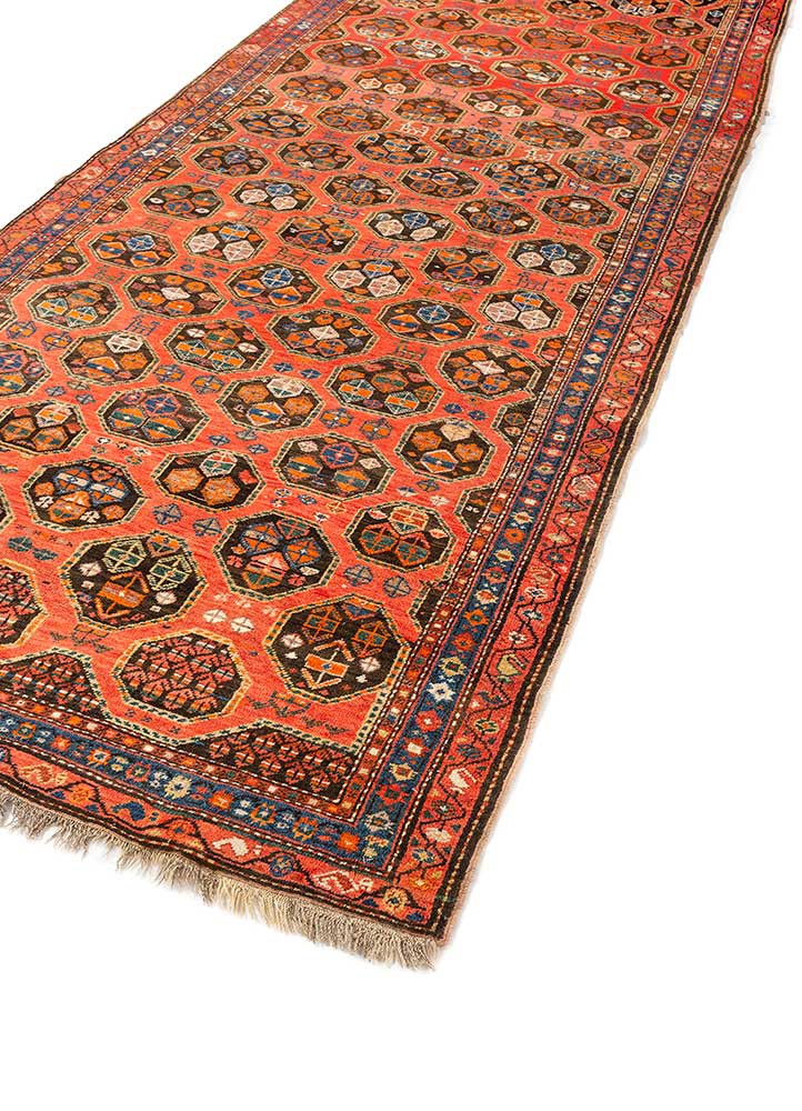kiaan pink and purple wool hand knotted Rug - FoldShot kiaan pink and purple wool hand knotted Rug - FoldShot