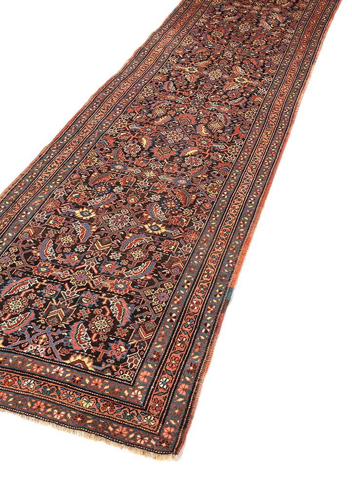 aalam beige and brown wool hand knotted Rug - FoldShot aalam beige and brown wool hand knotted Rug - FoldShot