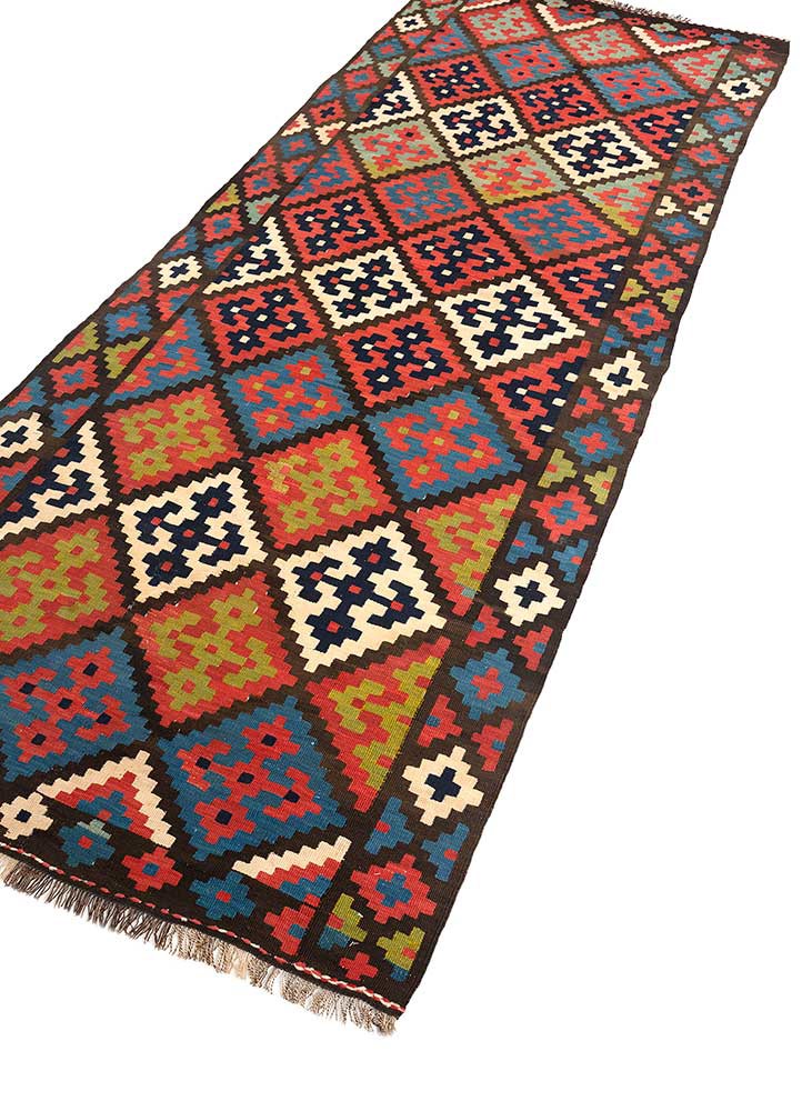 nayaab green wool flat weaves Rug - FoldShot nayaab green wool flat weaves Rug - FoldShot