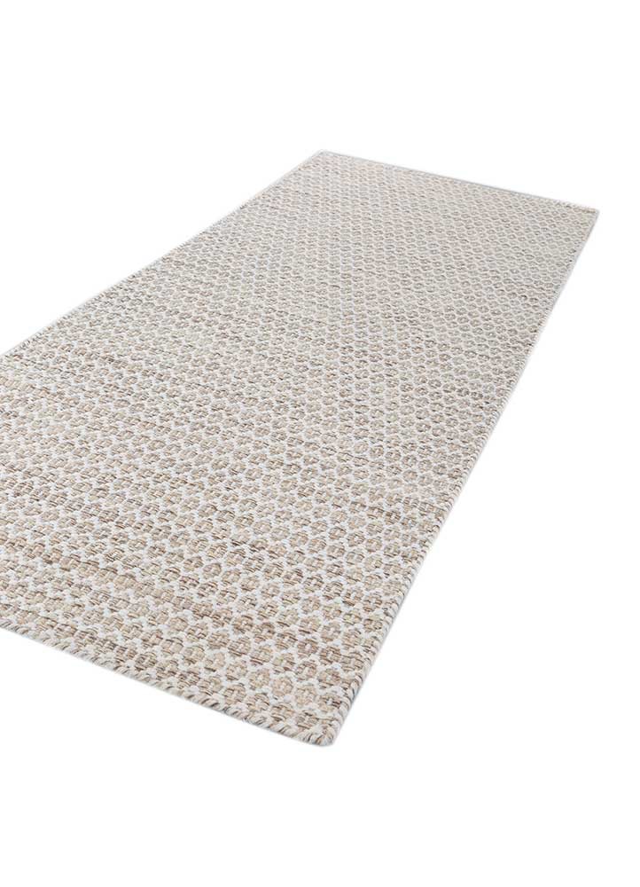 abrash beige and brown wool flat weaves Rug - FoldShot abrash beige and brown wool flat weaves Rug - FoldShot