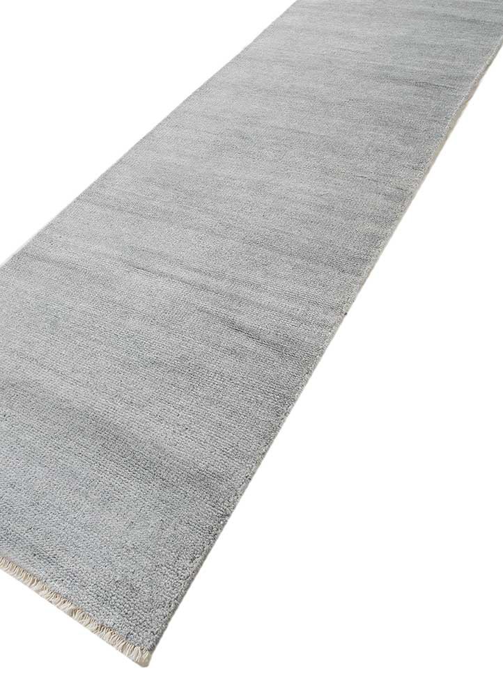 hula grey and black wool hand knotted Rug - FoldShot