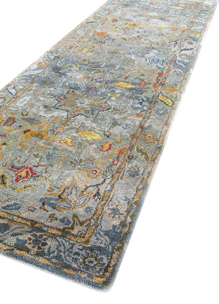 mythos grey and black wool and viscose hand tufted Rug - FoldShot mythos grey and black wool and viscose hand tufted Rug - FoldShot