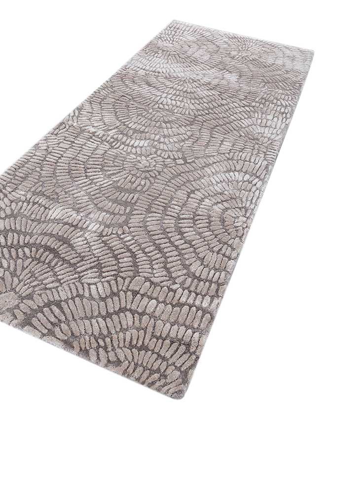 aurelia grey and black viscose hand tufted Rug - FoldShot aurelia grey and black viscose hand tufted Rug - FoldShot